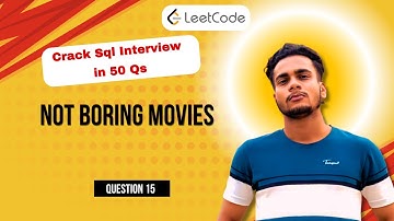 Not Boring Movies | Part 15/50 | SQL 50 | Analysis with Ashish