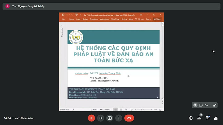 Thủ tục đánh giá an toàn bức xạ hàng năm