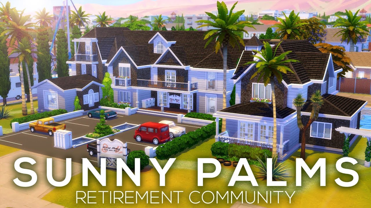 SUNNY PALMS RETIREMENT COMMUNITY // Sims 4 Speed Build YouTube