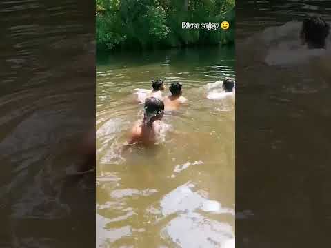 river enjoy with friend please guys support me please subscribe and like comedy viral funny video😅😅📸