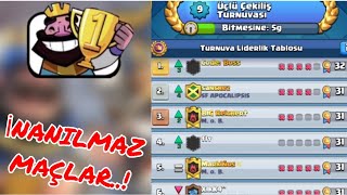 BÖYLE GERİ DÖNÜŞ GÖRMEDİNİZ! ÜÇLÜ ÇEKİLİŞ TURNUVASI! CLASH ROYALE