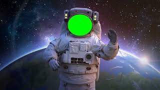 Astronaut Over the Earth Animated Background in Green Screen | LynArc Vlogs