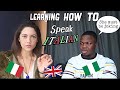 Nigerian boy learns how to speak Italian