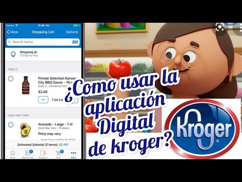 COMO USAR LA APLICACION DE KROGER Y PODER HACER COMPRAS PICKUP