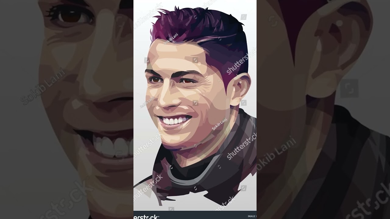 Cristiano Ronaldo practice ground portrait