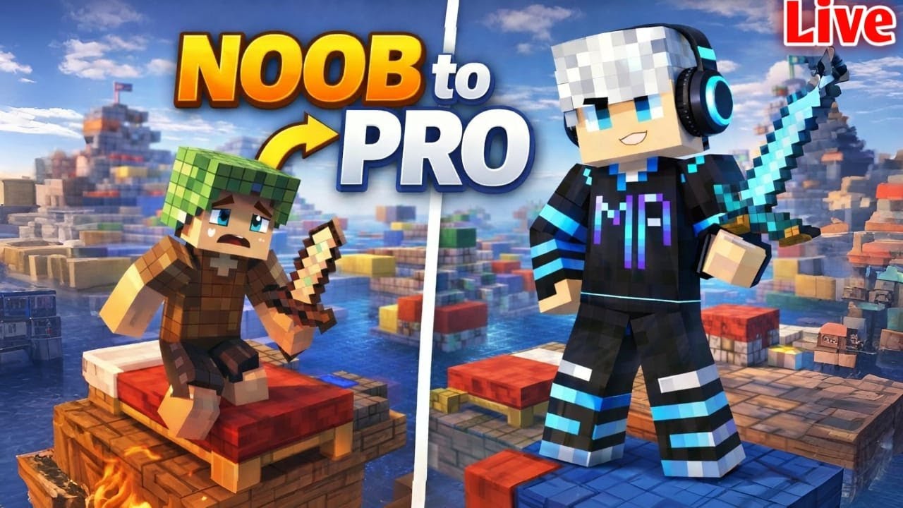 LIVE Minecraft MCFleet | Bedwars | Noob To Pro!