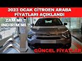 2023 OCAK CİTROEN FİYATLARI AÇIKLANDI | CİTROEN FİYAT LİSTESİ 2023 ( C3,C3 AİRCROSS,C5 AİRCROSS)