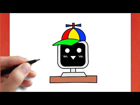 How to draw Mr Fun Computer from Sprunki - YouTube