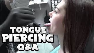 MY TONGUE PIERCING PAIN, Q&amp;A, EXPERIENCE!
