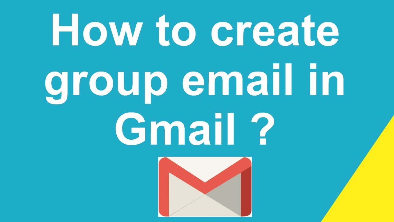 How To Create Group Email In Gmail YouTube