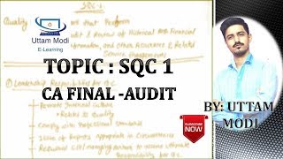 SQC 1 | CA FINAL\IPCC AUDIT