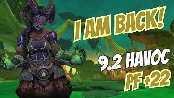 Venthyr Havoc DH | Plaguefall +22 | Shadowlands 9.2 M+ Havoc Demon Hunter PoV