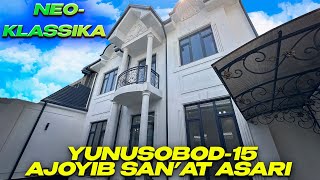 Юнусобод-15 да қурилган САНЪАТ АСАРИ😍🤩 2,7 соток 6 хона ☎️ 33-323-02-08 #ховли #юнусобод