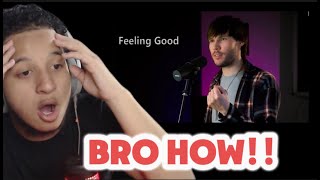 Bro he's him | Improver | Feeling Good (Beatbox Cover) Reaction!!
