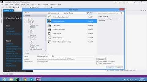 First Tutorial Visual C# .NET Framework Console Application Hello World