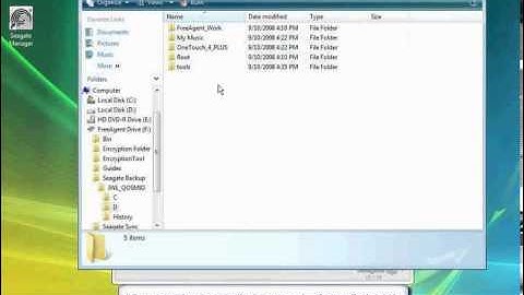 Seagate Manager - Backing Up & Restoring Data_Restore Most Recent Backup Version