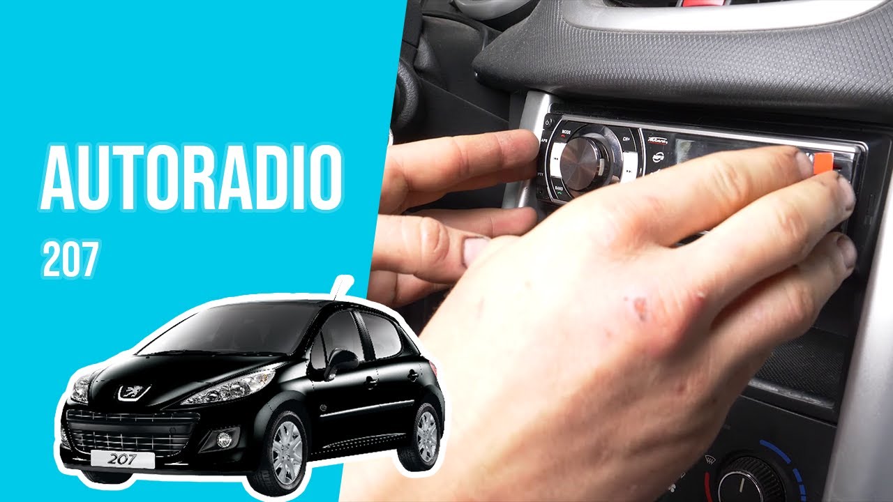 Façade D'autoradio 1 DIN Noire Pour Peugeot 406 (1995-2005) - Plastique ABS, Dimensions 182 X 53 Mm