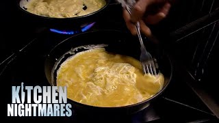 Gordon Ramsay Challenges Two Chefs To Make An Omelette | Kitchen Nightmares