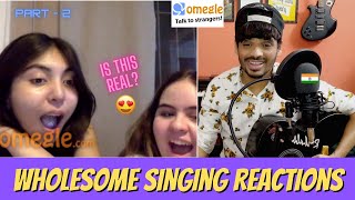 SPEAKING INDIAN Accent then Singing in perfect English on OMEGLE  Part-2