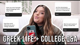 what they don't tell you about greek life and college | SORORITY + COLLEGE Q&A