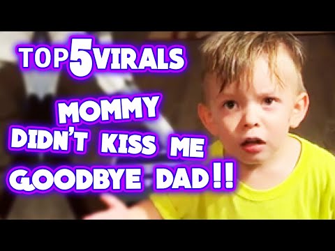 Little boy upset mom forgot to kiss him goodbye | top 5 viral videos | All Things Internet