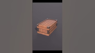 Wooden Chest Crate Low poly 3D model GameReady #3dmodeling