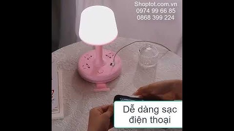 Đèn ngủ kiêm ổ cắm kéo dài và cổng sạc USB