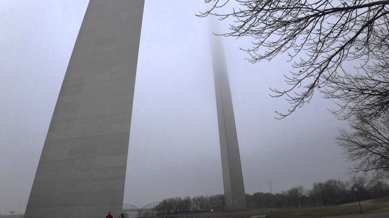 St. Louis Arch in the Fog - YouTube