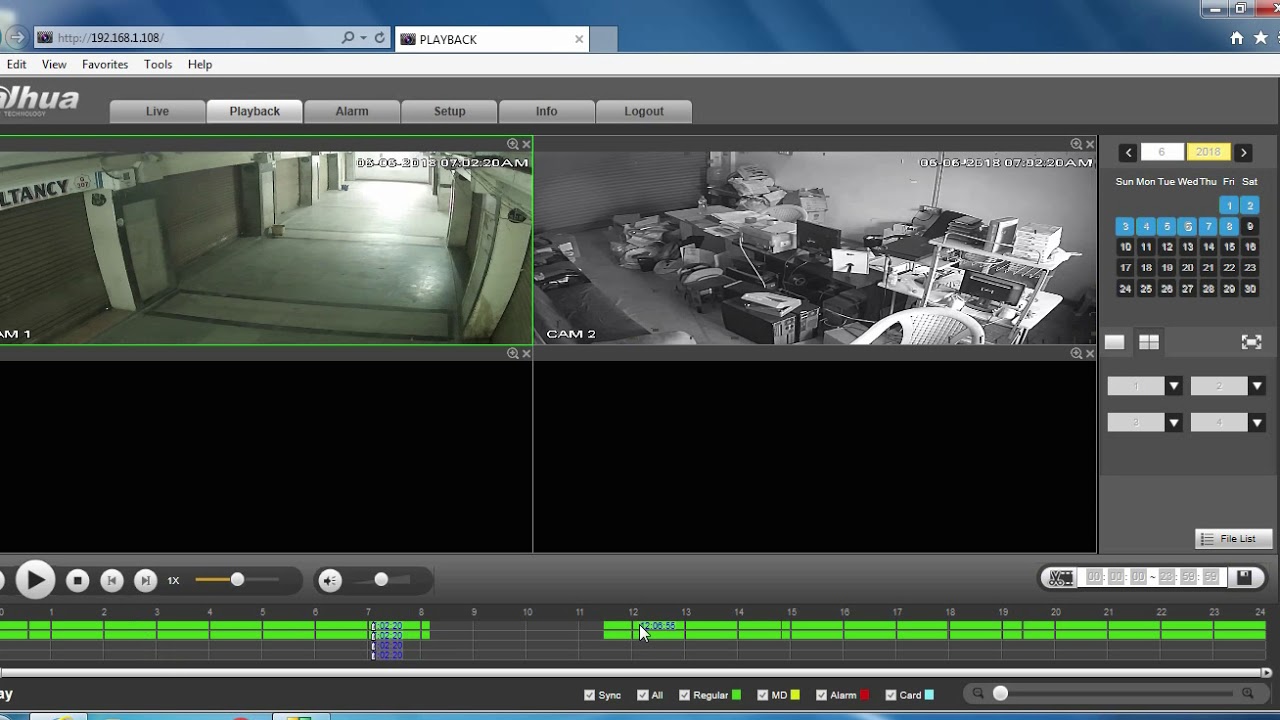 dahua dvr and nvr playback & download Footage, recording YouTube