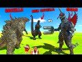GODZILLA vs SHIN GODZILLA vs GIGAN FINAL WAR with SHINCHAN and CHOP in Animal Revolt Battle Sim