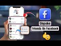 How To Unpoke Friends On Facebook