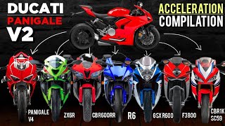 Panigale V2 🆚️ Panigale V4 🆚️ ZX6R 🆚️ CBR600RR 🆚️ YZF R6 🆚️ GSX R600 🆚️ F3 800 🆚️ CBR1000RR SC59 🔥