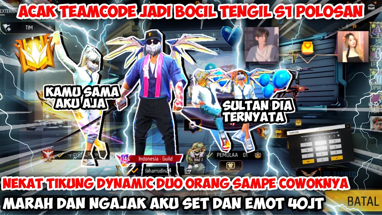 ACAK ACAK TC PRANK PAKE S1 POLOSAN NEKAT TIKUNG DYANMIC ORANG SAMPE PUTUS PAKE FULL S1&S2 EMOTE 41JT