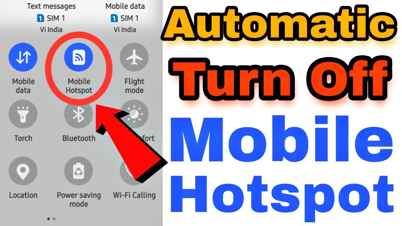 Automatic Turn Off Mobile Hotspot When No One Connected Problem Solve