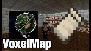 VoxelMap Mini Map 1.14 Minecraft Demonstration and Review [Fabric]