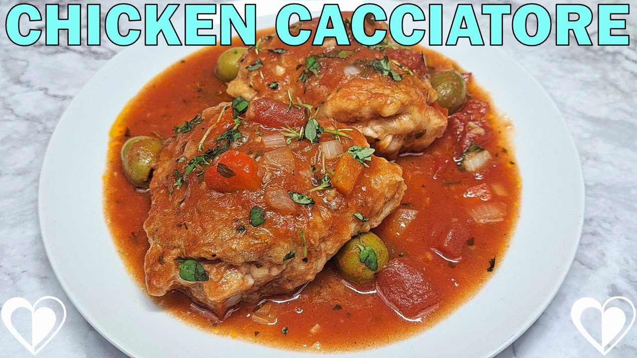 Chicken Cacciatore Recipe Tutorial #chickencacciatore #recipe #italian ...