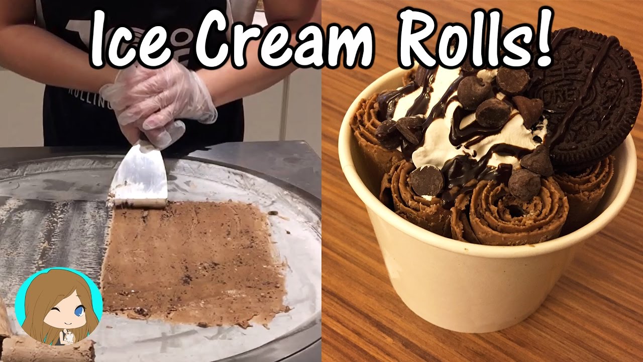 Ice Cream Rolls by 10 Degree F Rolling Ice Cream in Dallas Texas YouTube