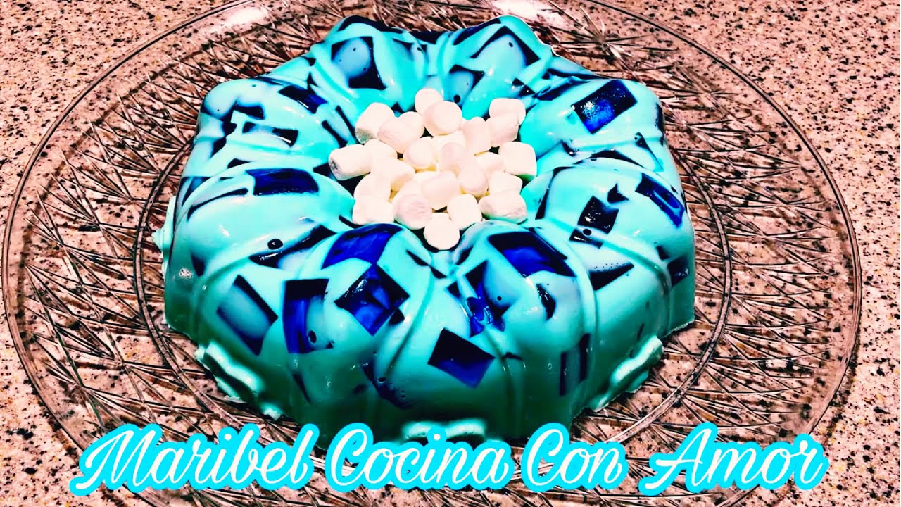 GELATINA EXPLOSIÓN DE MORA AZUL 🫐 CON 2 INGREDIENTES ! 