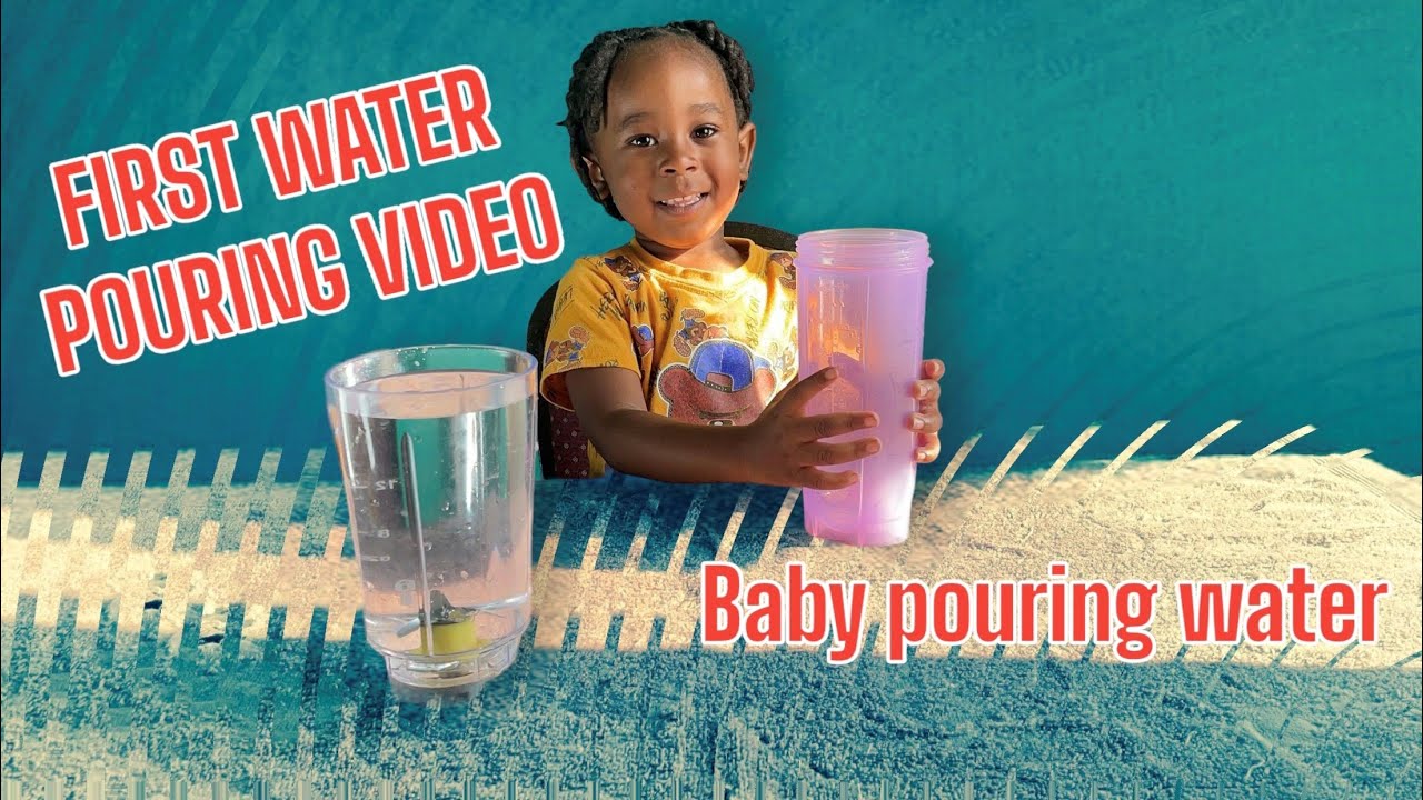 TODDLER FIRST WATER POURING VIDEO! YouTube