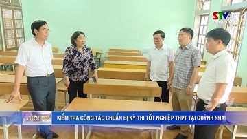 Kiểm tra công tác chuẩn bị thi tốt nghiệp THPT năm 2023 tại huyện Quỳnh Nhai