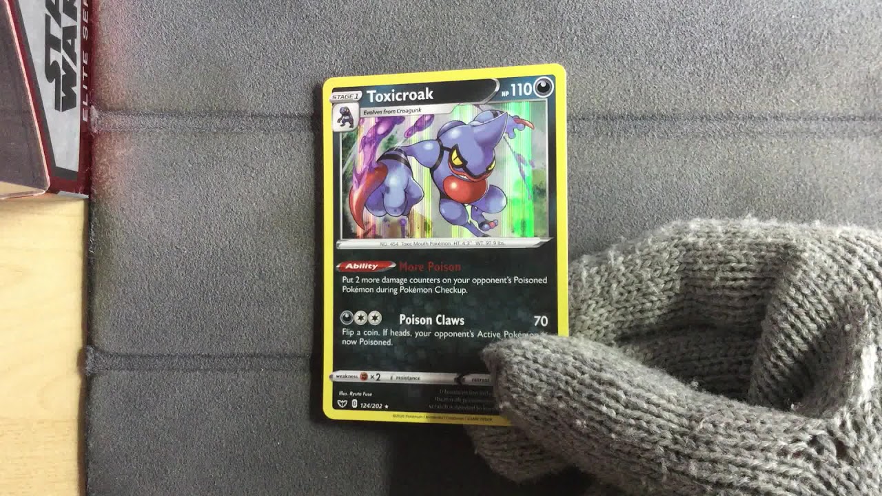 Toxicroak 124/202 Holo - Pokemon Sword & Shield
