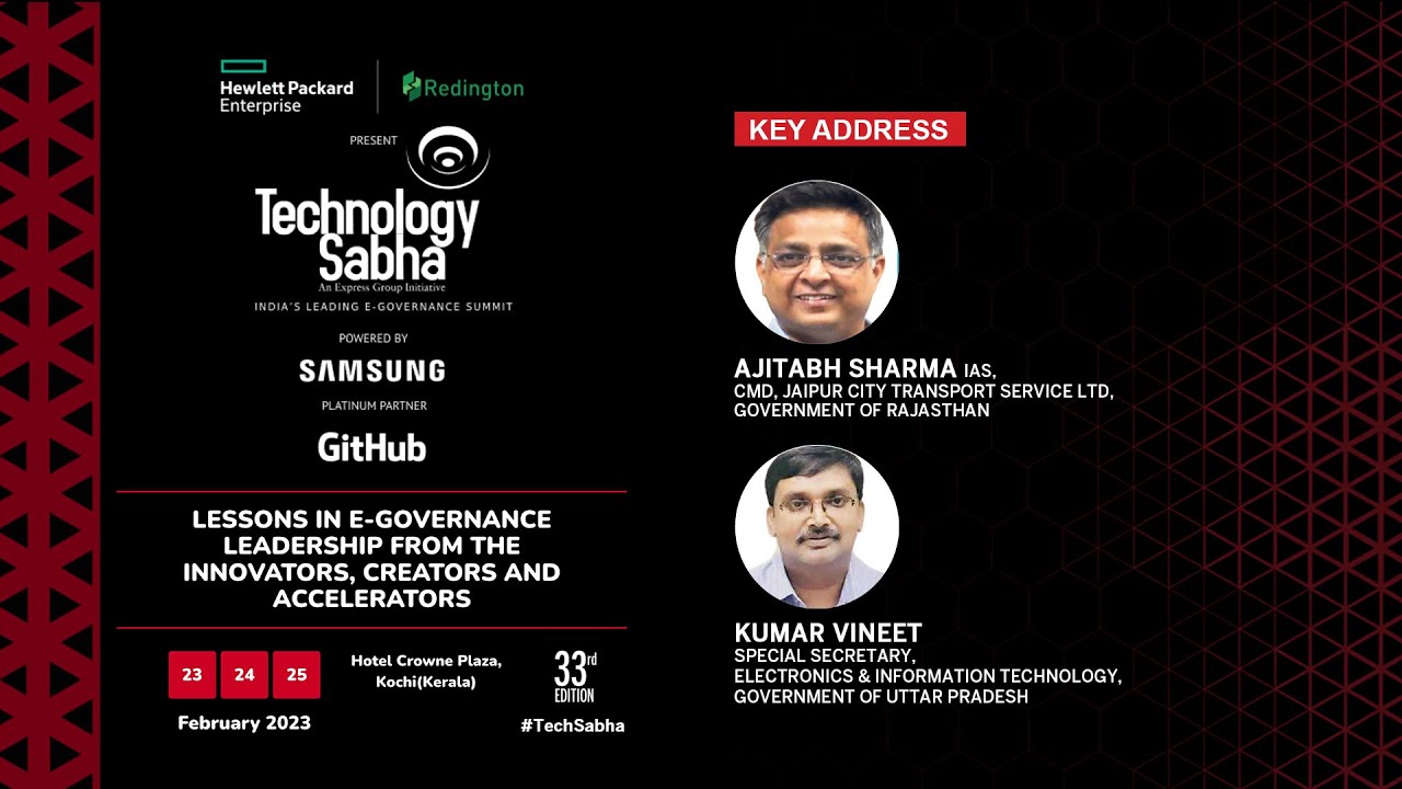 Kumar Vineet, Special Secretary, EIT, Government of Uttar Pradesh | TechSabha Kochi | 24th Feb 2023