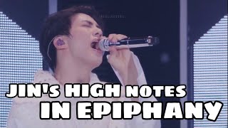 Kim Seokjin high notes in Epiphany (compilation)