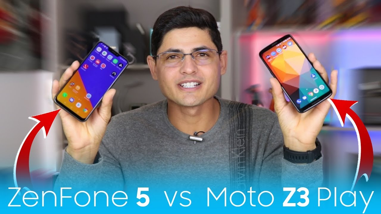 ZENFONE 5 vs MOTO Z3 PLAY  qual o melhor pra voc COMPARATIVO