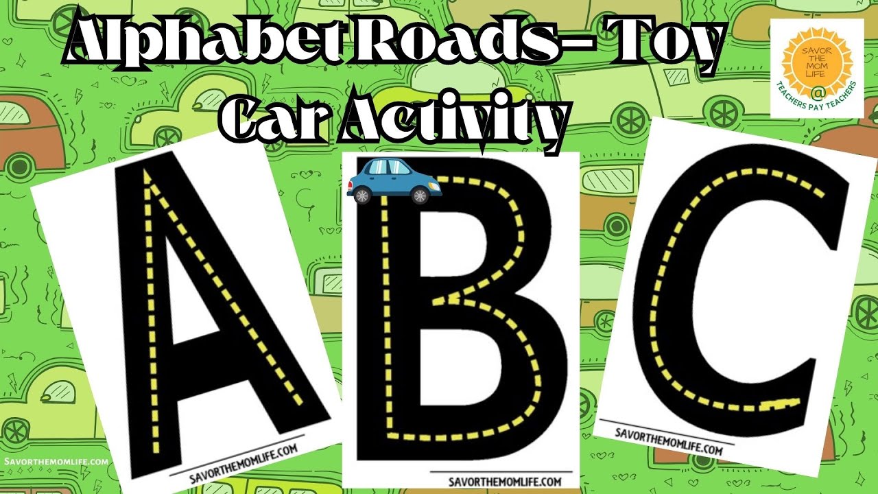 alphabet-roads-toy-car-activity-youtube for Free Printable Printable Road Letters Alphabet Roads Toy Car Activity - YouTube for Free Printable Printable Road Letters