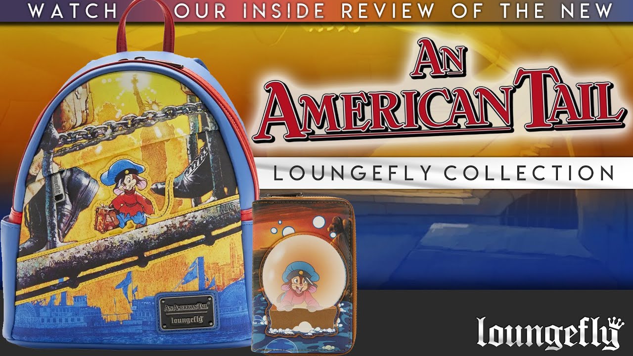 Loungefly Disney American Tail BP - $75 NWT Amazon.com: Loungefly AN AMERICAN TAIL FIEVEL BUBBLES ZIP  main image 3