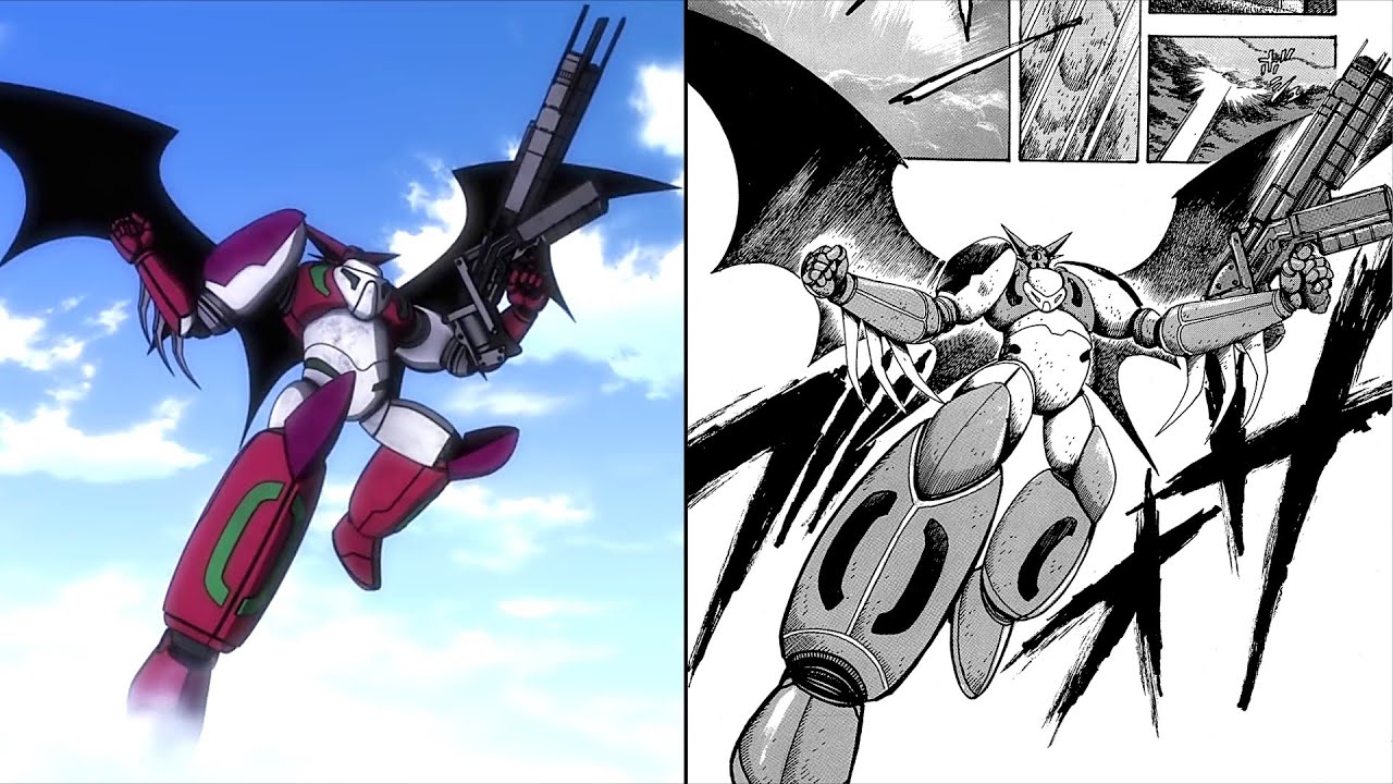SHIN GETTER LAUNCHES (ARC ANIME SHIN MANGA COMPARISON) l 真