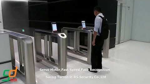 Face Recognition Swing Turnstiles Gate,Schools Swing Gates Barriers Supplier-RS Security Co.,Ltd