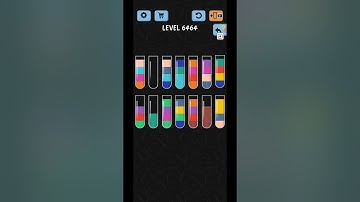 Water Color Sort Level 6464 Gameplay Solution