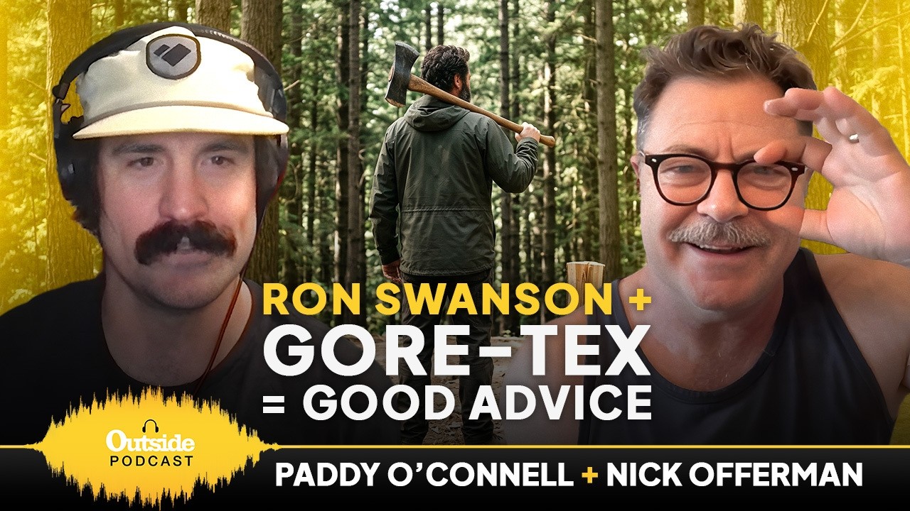 Why Nick Offerman Refuses to Wear a Helmet in the Woods 🛶 - YouTube